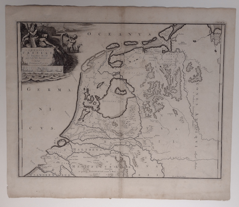 afbeelding van kaart Descriptio Frisiae sub Francorum reditum van Gerrit de Broen
