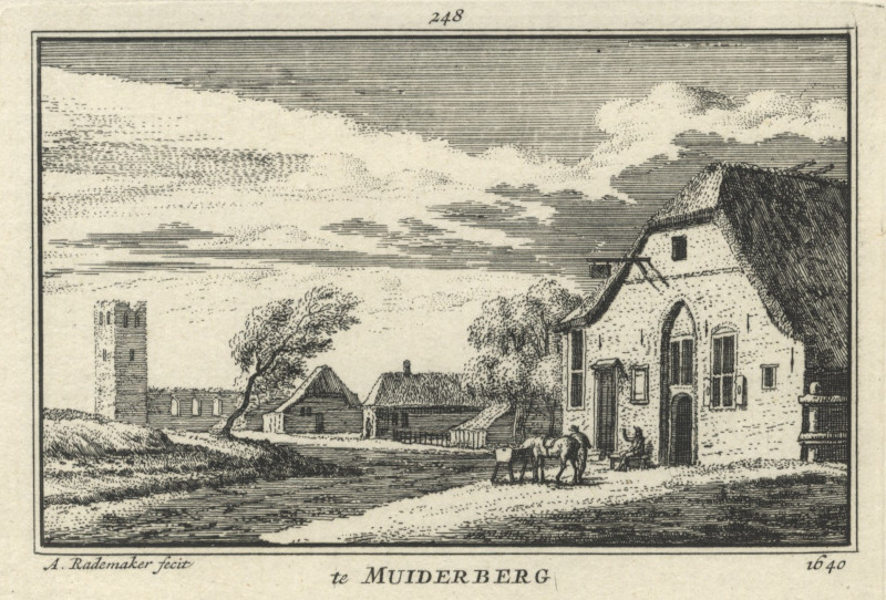 afbeelding van prent te Muiderberg, 1640 van A. Rademaker (Muiderberg)