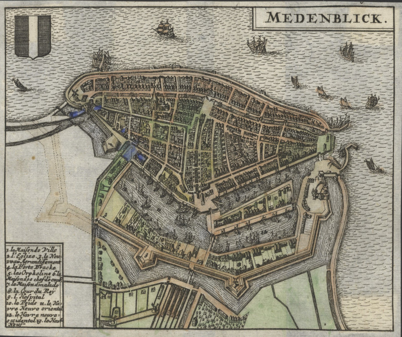 afbeelding van plattegrond Medenblick van J.N. de Parival (Medemblik)