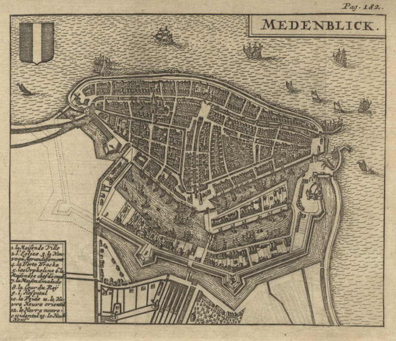 afbeelding van plattegrond Medenblick van J.N. de Parival (Medemblik)