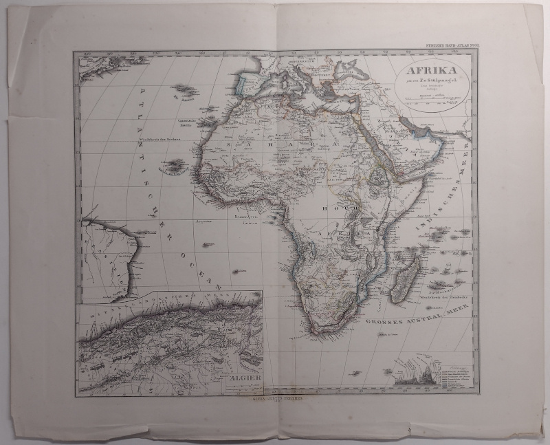 afbeelding van kaart Afrika van F. von Stulpnagel
