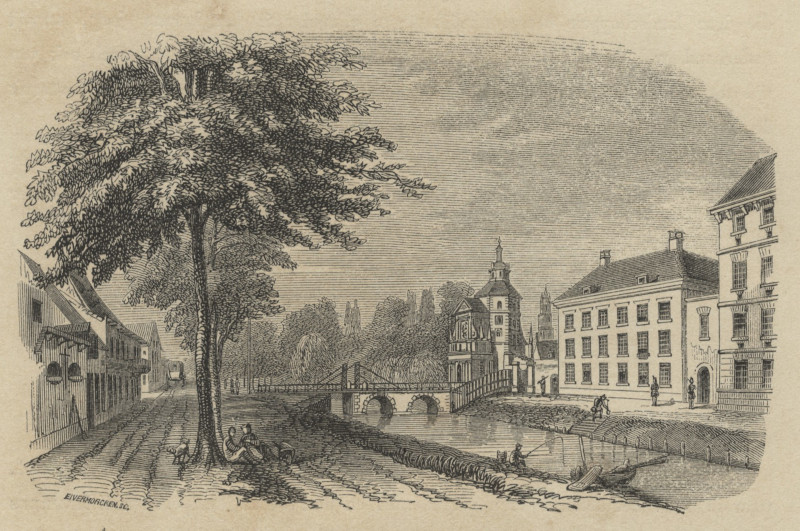 afbeelding van prent Utrecht van E.Vermorcken (Utrecht)