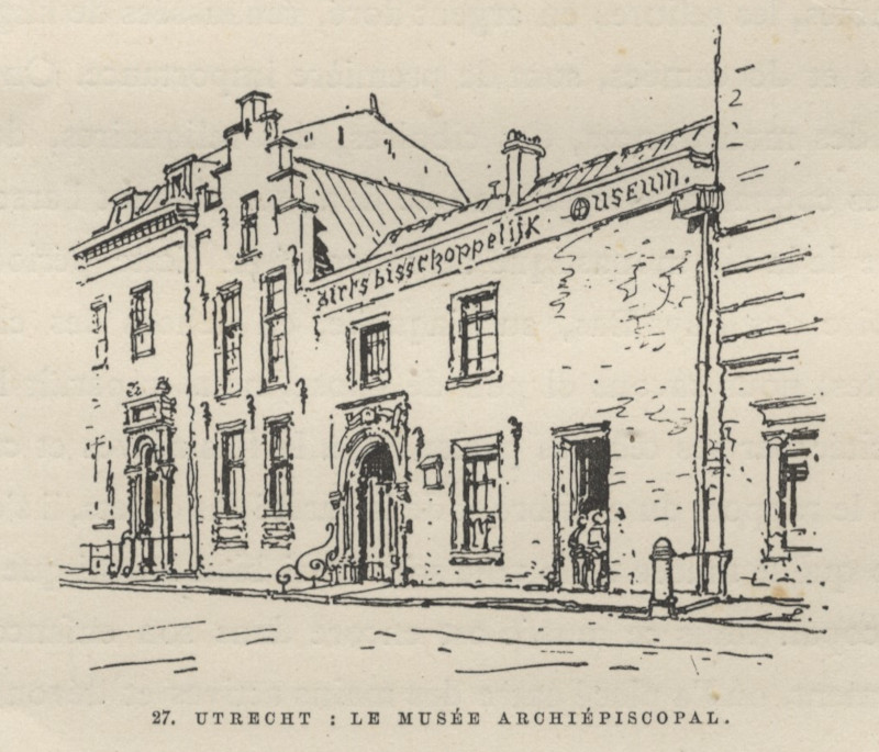 afbeelding van prent Utrecht: le musée archiépiscopal van nn (Utrecht)