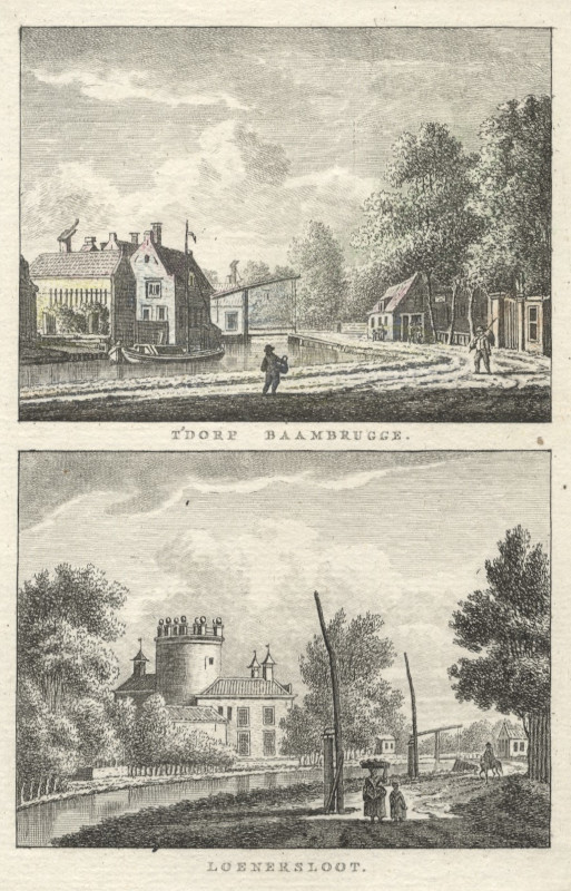 afbeelding van prent T´Dorp Baambrugge; Loenersloot van K.F. Bendorp, J. Bulthuis (Baambrugge, Loenersloot)