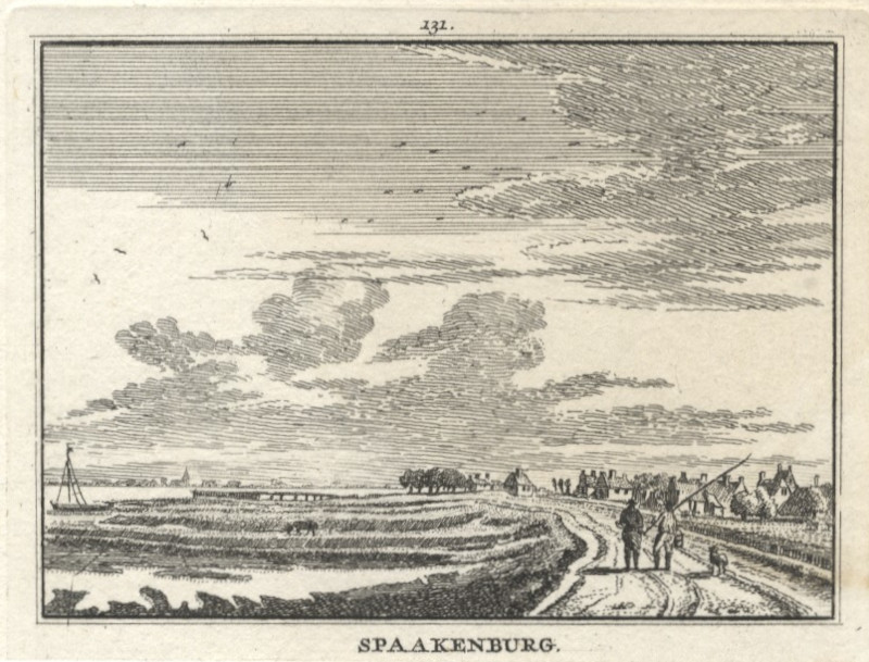 afbeelding van prent Spaakenburg van H. Spilman naar J. de Beijer (Spakenburg)