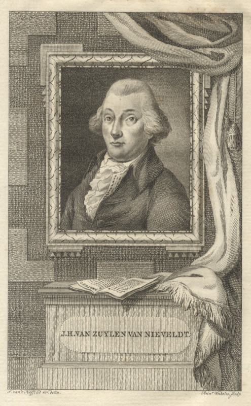 afbeelding van prent J.H. van Zuylen van Nieveldt van R. Vinkeles  (Adel, )