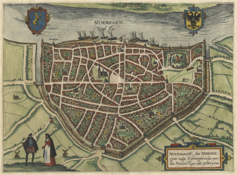 afbeelding van plattegrond Noviomagium, sive Noviomagum vulgo Nijmmegen ... van L. Guicciardini (Nijmegen)