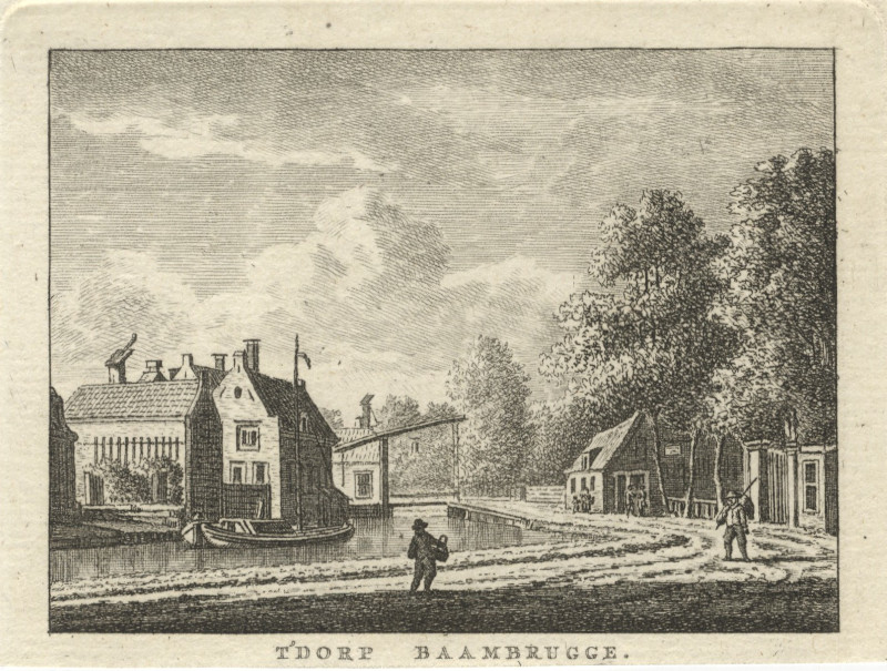 afbeelding van prent T´Dorp Baambrugge van C.F. Bendorp (Baambrugge)