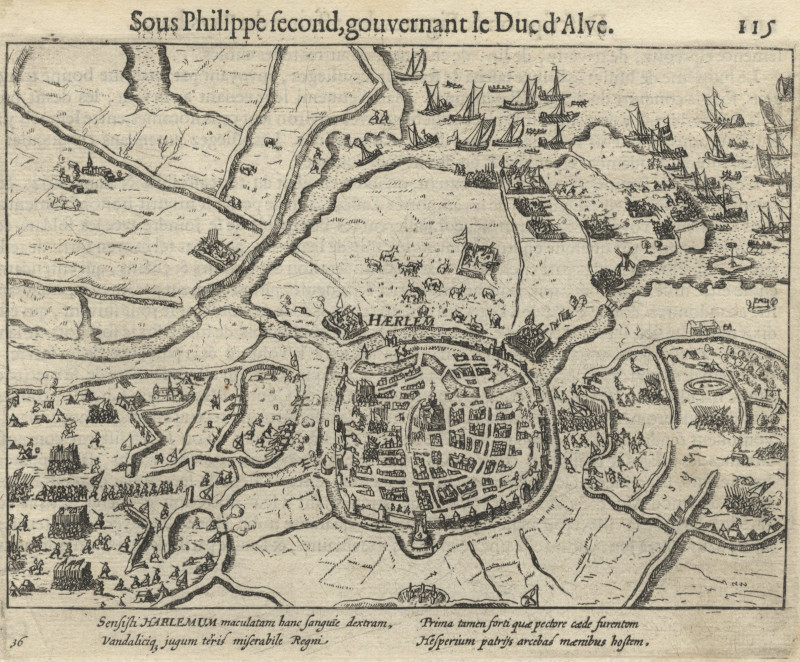 afbeelding van prent Sous Philippe second, gouvernant le Duc d´Alve van W. Baudartius (Haarlem)