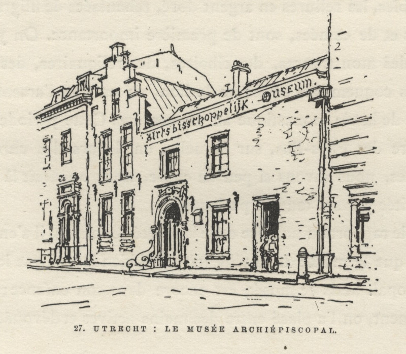 afbeelding van prent Utrecht: le Musée Archiépiscopal van nn (Utrecht)