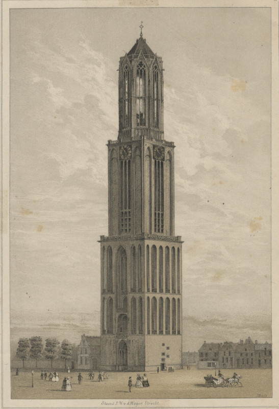 afbeelding van prent Domtoren van J. Bos (Utrecht)