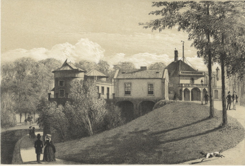 afbeelding van prent Het Koninklijk Nederlandsch Meteorologisch Instituut te Utrecht van P.W. van de Weijer (Utrecht)