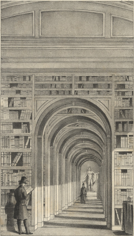 afbeelding van prent Interieur van het voormalige paleis van koning Lodewijk Napoleon aan de Wittevrouwenstraat van L. Samyn (Utrecht)