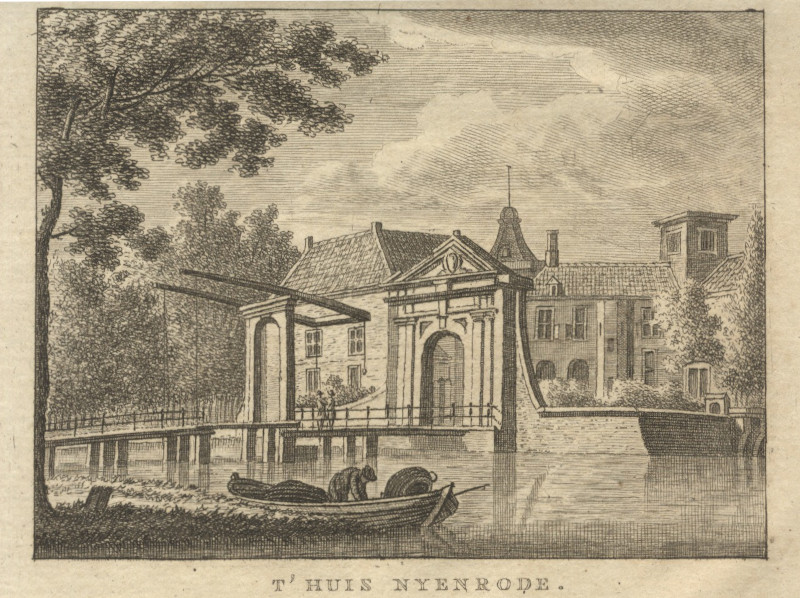 afbeelding van prent T&acute; Huis Nyenrode van nn (Breukelen)