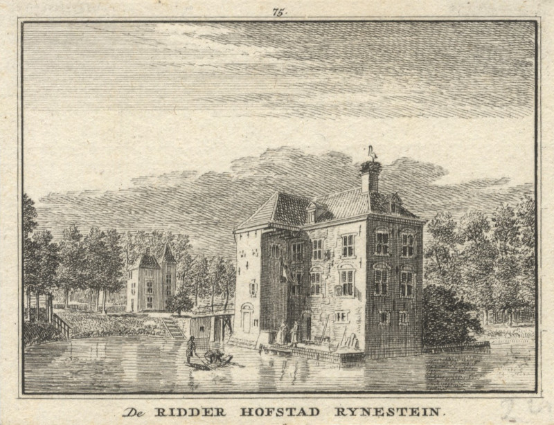afbeelding van prent De ridder Hofstad Rynestein van H. Spilman (Jutphaas)