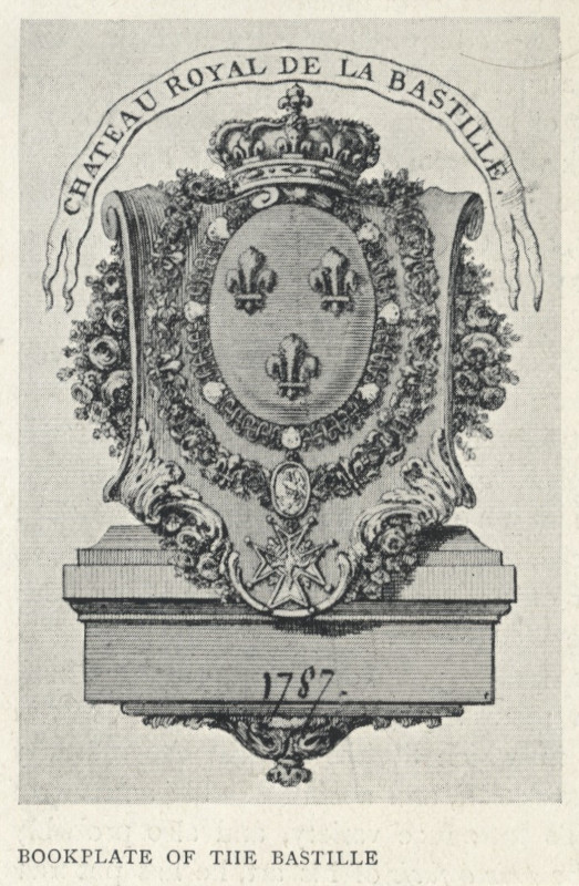 afbeelding van prent Bookplate of the Bastille van nn