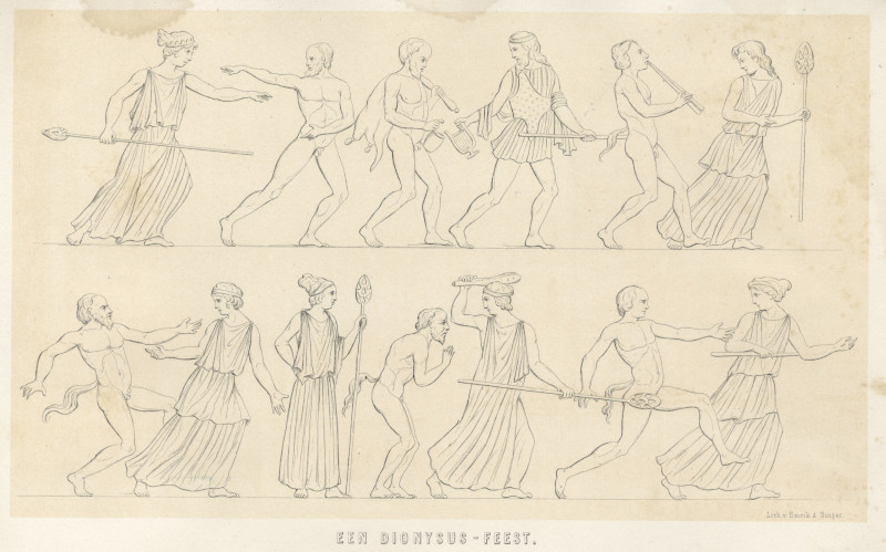 afbeelding van prent Een Dionysus-Feest van Emrik & Binger