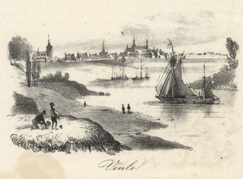 afbeelding van prent Venlo van A.P. van Langenhuysen (Venlo)
