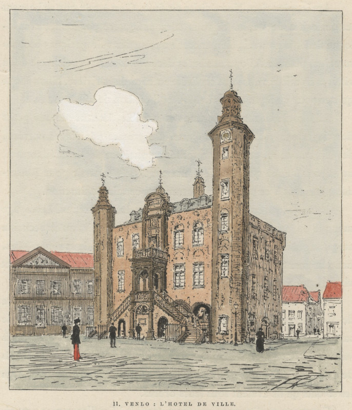 afbeelding van prent Venlo: l&acute;Hotel de Ville van M. Lalanne (Venlo)
