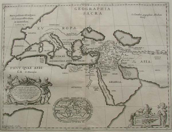 afbeelding van kaart Geographia sacra van Koeman: Ja-10-64