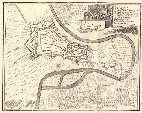 afbeelding van plattegrond Limbourg van J. Harrewijn (Limbourg)