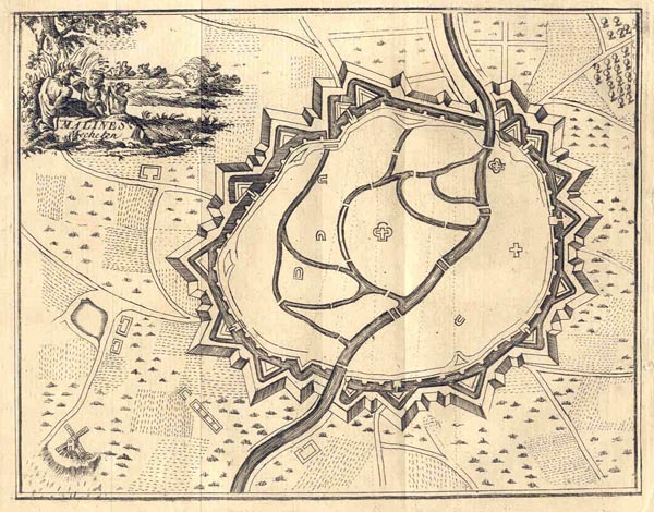 afbeelding van plattegrond Malines, Mechelen van J. Harrewijn (Mechelen)