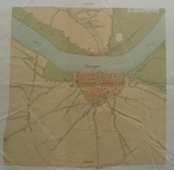 afbeelding van plattegrond Nieumegen van Jacob van Deventer (Nijmegen)