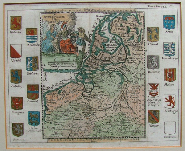 afbeelding van kaart Le XVII provinces del Paesi Bassi van nn (Belgium)
