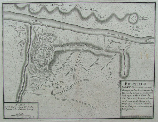 afbeelding van plattegrond Rheinfels van Nicolas de Fer, H. van Loon (Burg Rheinfels)