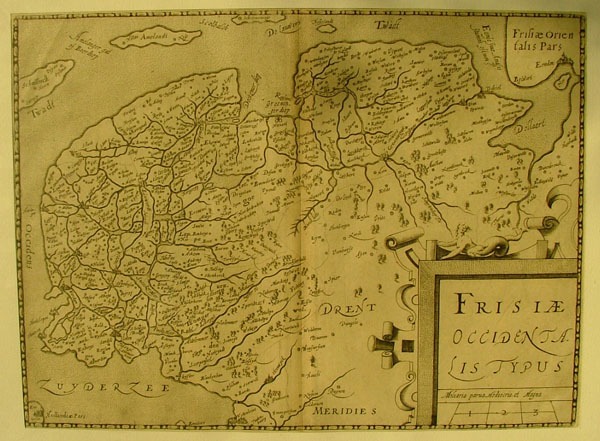 afbeelding van kaart Frisiae Occidentalis Typus van Luigi Guicciardini
