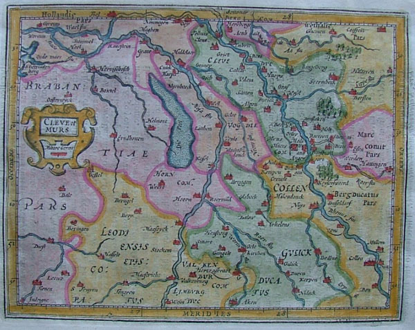 afbeelding van kaart Cleve et Murs van Jodocus Hondius, Gerard Mercator (Germany)
