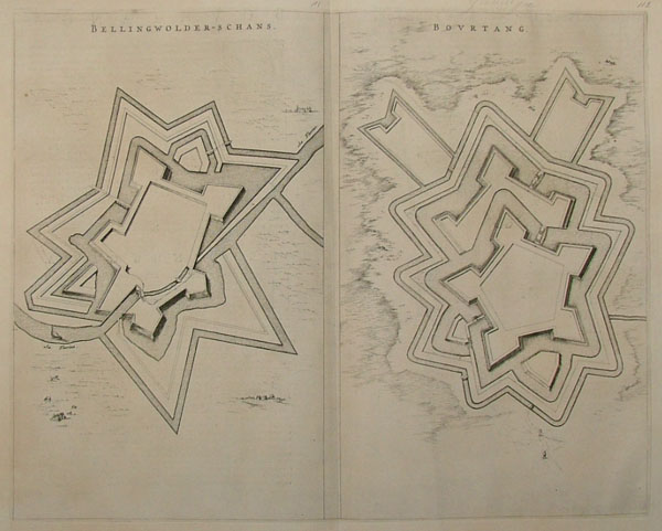 afbeelding van plattegrond Bellingwolder-Schans Bourtang van Blaeu (Bellingwolde, Bourtange)