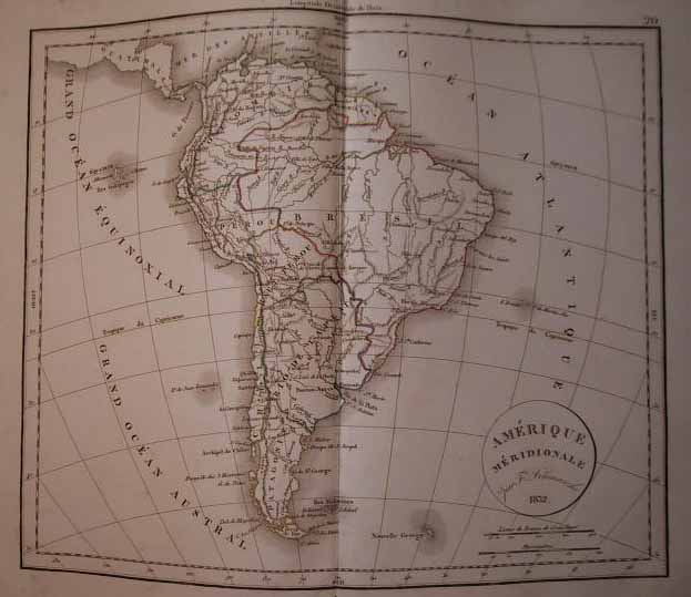 afbeelding van kaart Amérique Méridionale van Félix Delamarche