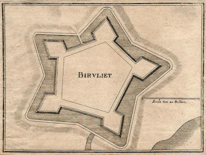 afbeelding van plattegrond Birvliet van Merian (Biervliet)
