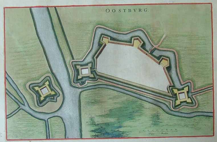 afbeelding van plattegrond Oostburg van Blaeu (Oostburg)