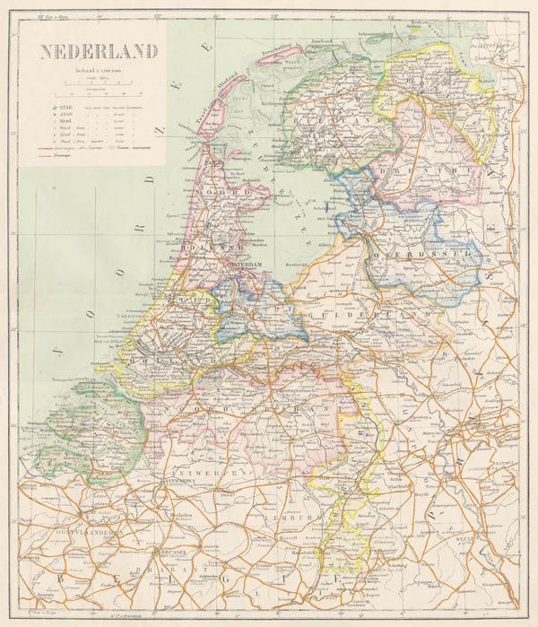 afbeelding van kaart Kaart van Nederland. van Puls