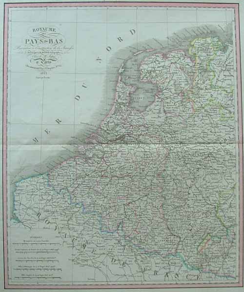 afbeelding van kaart Royaume des Pays Bas van Dufour (Vogel)