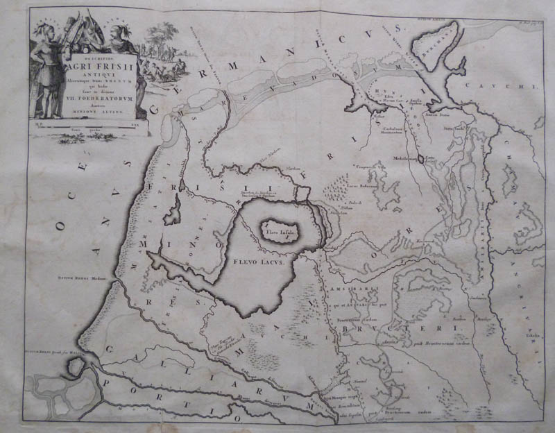 afbeelding van kaart Agri Frisii Antiqvi van Mensone Alting