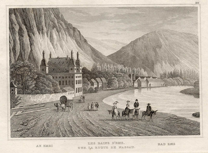 afbeelding van prent Valley of Engehölle and ruins of Schonberg van J. Saunders naar W. Tombleson (Engehöll)