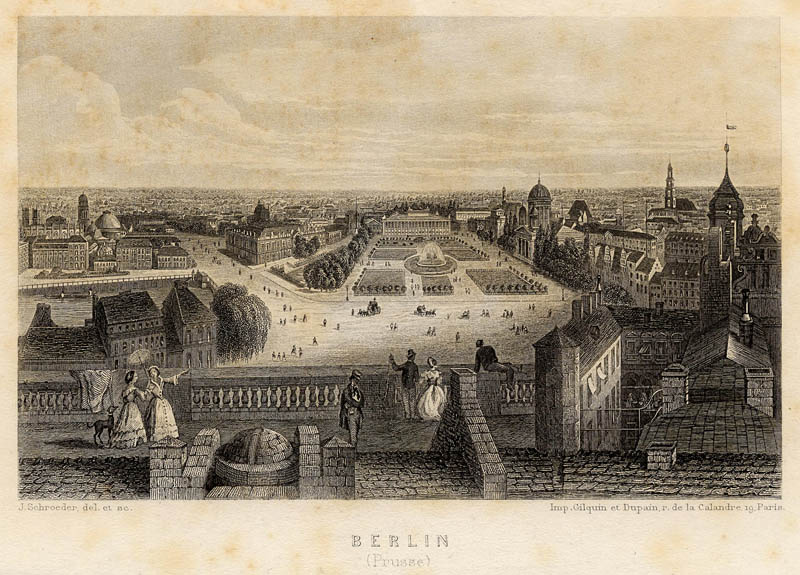 afbeelding van prent Berlin (Prusse) van Gilquin & Dupain, naar J. Schroeder (Berlijn)