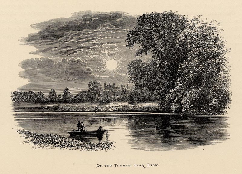 afbeelding van prent On the Thames, near Eton van Benjamin Fawcett, naar A.F. Lydon (Eton)