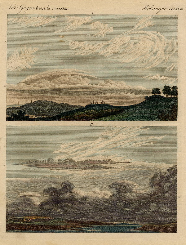 afbeelding van prent Naturgeschichte der Wolken van nn