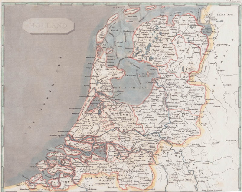 afbeelding van kaart Holland van Arrowsmith, Lowry
