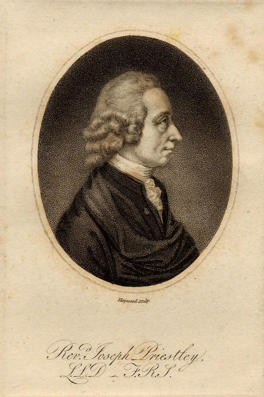 afbeelding van prent Rev. Joseph Priestley van James Hopwood (wetenschappers, )