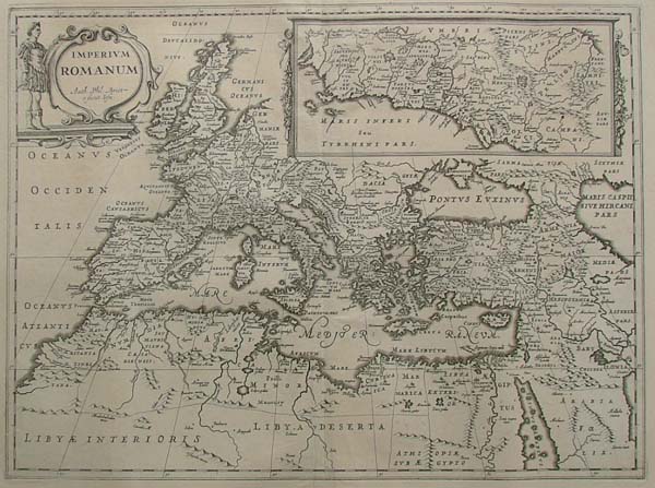 afbeelding van kaart Imperium Romanum Auth. Phil Briet. e societ Iesu van Papierformaat is 66 X 54 cm\r\nKoeman: Ja-10-45