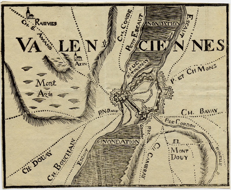 afbeelding van plattegrond Valenciennes van nn (Valenciennes)