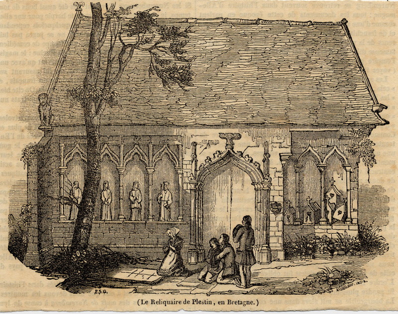 afbeelding van prent Le Reliquaire de Plestin, en Bretagne van nn (Plestin-les-Grves)
