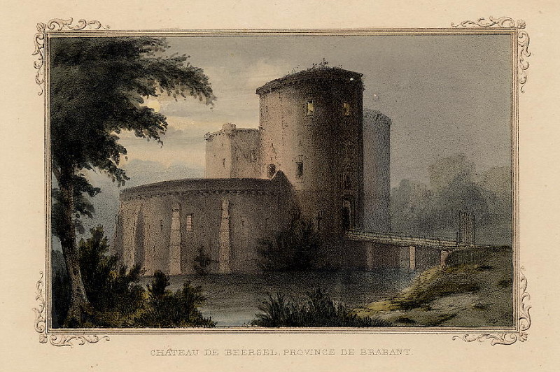 afbeelding van prent Chateau de Beersel, province de Brabant van nn (Beersel)