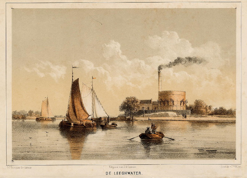 afbeelding van prent De Leeghwater van G.J. Bos (Haarlemmermeer)