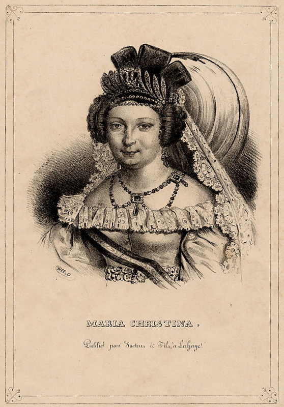 afbeelding van prent Maria Christina  van W.C.C. van Oudendorp (Adel, Vrouwen,)